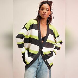 NWOT Free People League Of Her Own Oversized Cardigan